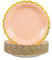 AHPYEUHK Party Supplies Tableware 50 Pcs Paper Plates 7 Inch Birthday Decorations Dinnerware Lace Gold Dessert Plates for Birthday Wedding (7 Pink)