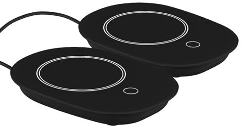 PEARL Kaffeetassenwärmer: 2er-Set USB-Tassenwärmer mit Automatik- & Warmhalte-Funktion mit 55 °C (Tassenwaermer, Tassenwärmer Platte, Camping Wasserkocher)