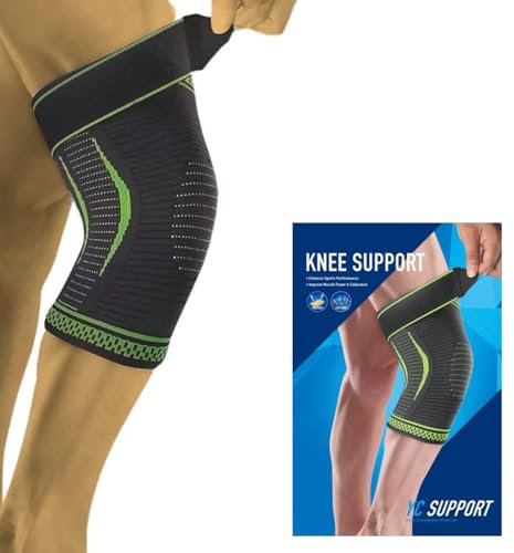 Faja elástica Rodillera Ortopédica Ajustable Faja Rodillera Ligamentos Menisco - Deportiva para Levantamiento de Pesas y Correr para Hombre y Mujeres Artritis Rodillera Unisex