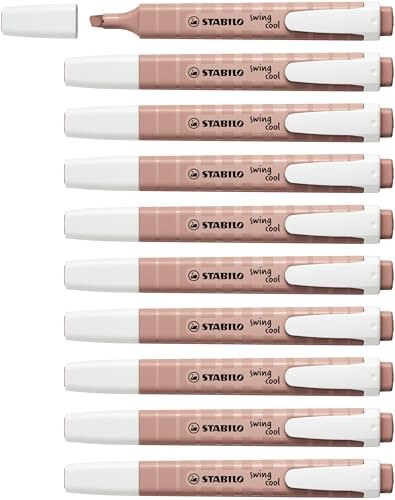 STABILO swing cool NatureCOLORS - Highlighter - Pack of 10 - Umber