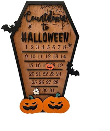 Interaktiver Halloween-Adventskalender aus Holz lässt jeden Tag in dieser Saison zählen