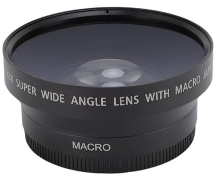 VELATEMOR Lentille Macro à Grand Angle de 67 Mm, 0,43x HD Lens Supplémentaire pour la Photographie de la Caméra, avec Revêtements Multi-Couches Construction en Alliage en Aluminium