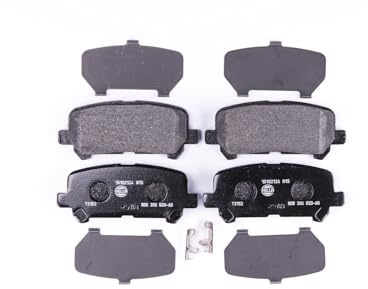 HELLA 8DB 355 020-601 Brake pad set - incl. wear warning contact - T3152 - for e.g. ACURA / HONDA / ISUZU