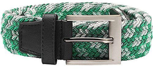 Adidas Golf 2018 Mens Braided Weave Stretch Golf Belt Hi-Res Green/Grey S/M