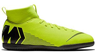 Nike Jr. Mercurial Superfly Vi Club Turf, Unisex Kid's Multisport Indoor Shoes, Black (Volt/Black 701), 2.5 UK (35 EU)