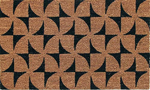 Coco&Coir Door Mat | Non-Slip | Thick Coir | Premium Quality | Rubber Backed | Eco-Friendly | Indoor | Outdoor | Heavy Duty | Bird Series | Bat Design | Door Mat | 45 x 75 cm (Lost Bats)