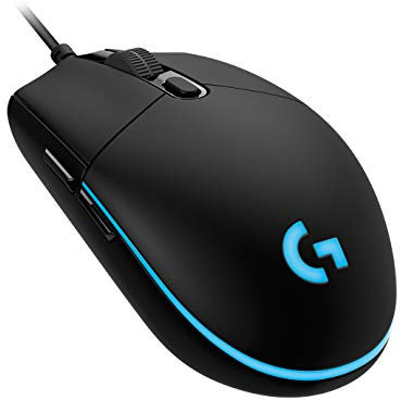 Logitech G PRO Mouse Gaming, Sensore HERO 25K, 25.600 DPI, RGB, Ultraleggero, Progettato ‎per eSport, 6 Pulsanti Programmabili, Memoria Integrata, PC/Mac/Laptop - Nero