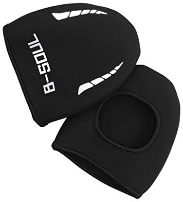 VORCOOL Cycling Shoe Toe Covers with Reflective Strip Windproof Winter Toe Warmer Protector Thermal Bike Shoe Covers for Men Women Black