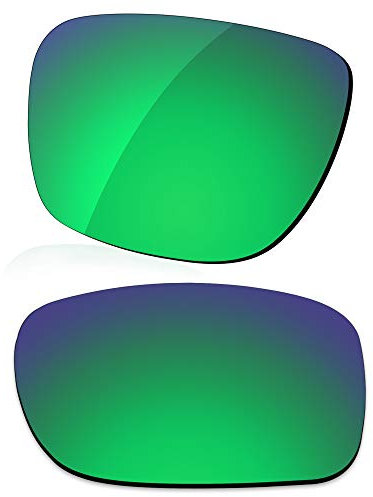 LenzReborn Lentille polarisée de rechange pour lunettes de soleil Oakley Turbine OO9263 - Plus d'options, Vert gazon – Miroir polarisé, Taille unique