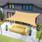 Sunnylaxx 3x5m Sabbia Tenda a Vela Rettangolare, Impermeabile Vele Parasole Protezione UV per Esterno, Giardino e Terrazza, Piscina