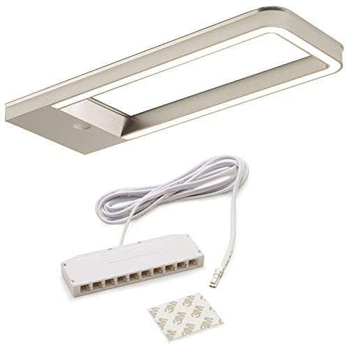 SOTECH Domus Line LED Unterbauleuchte SOTTI mit Sensor (186 x 67 mm, 12V, 5W, warmweiß 3000 K, Micro12, Edelstahloptik)
