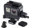 YALLSAME Rahmenhalterung für GoPro Hero 7 6 5 mit Objektivdeckel Stativadapter Schutzskelett Gehäuse Zubehör für GoPro 5 6 7 Schwarz Silber Weiß Hero 2018