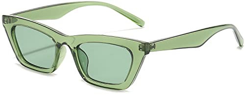 Dollger Square Cat Eye Sunglasses For Women Fashion Vintage Trendy Cateye Sunglasses For women green