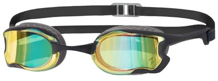 Zoggs Raptor HCB Mirror Grey Black Mirrored Red