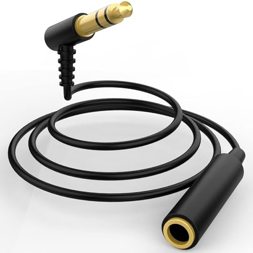 Zosvoses Headphone Extension Cable Cord Compatible with Bose QuietComfort QC45 QC35II QC35 QC25 NC700 Headphones, 3.5mm Male to Female Stereo Audio Cable for Phone, PS4, Switch, Tablets (4ft)