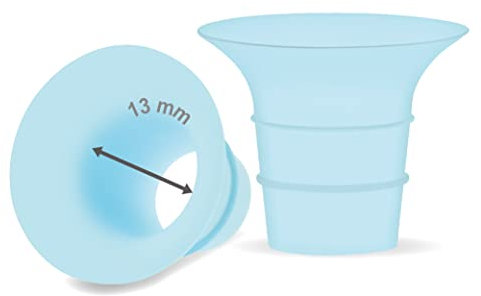 Maymom 13 mm Flanscheinsatz, kompatibel mit Elvie Single/Double Electric, Elvie Stride Cup (24 mm), kompatibel mit Medela PersonalFit Flex Shield, keine Original-Elvie Ersatz-Pumpenteile