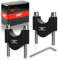 1PZ IA2-HS8 Riser per Manubrio, Morsetto per Montaggio su Riser per Manubrio in Alluminio da 7/8 Pollici Adattatore di Altezza da 28mm per ATV Moto