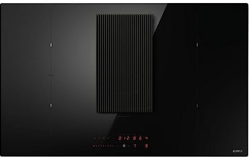 Elica PRF0182325, Piano cottura a induzione con cappa aspirante integrata NIKOLATESLA PRIME S+ BL/A/83, Black