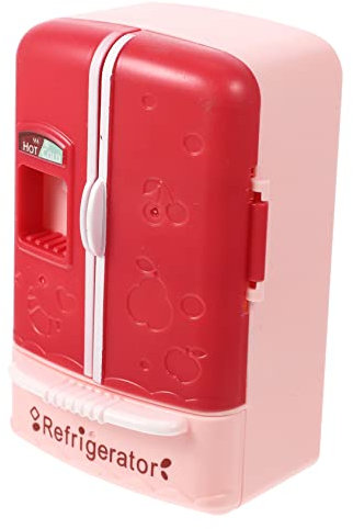 FOYTOKI Modèle De Réfrigérateur Miniature Cuisine De Poupée Modèle Mini Frigo Jouets De Cuisine Meubles De Maison De Poupée Jouets Miniforce Enfant Fournitures De Poupée Abdos Double Porte