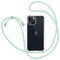 XTCASE Hülle für iPhone 15 mit Band, Transparent Silikon Handyhülle für iPhone 15 mit Kette Stossfest Schutzhülle - Schnur mit Case zum Umhängen in Grün