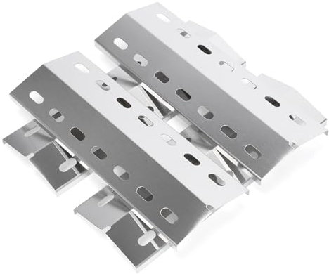 GFTIME 33,5 x 12 cm Brennerabdeckung Ersatzteile für Enders San Diego 3, Enders San Diego Evo, Heizplatte für Mr.Gardener Vancouver 3, Edelstahl Flammenverteiler Hitzeschild Zubehör, 4 Stück