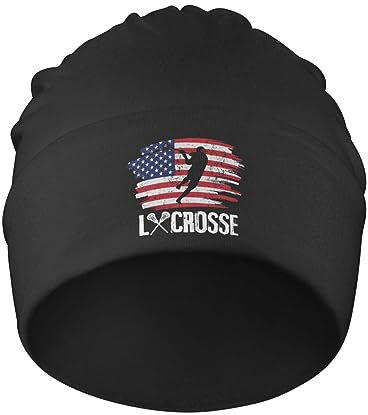501 Damen Herren Beanie Mütze Lacrosse Lustig Sportmütze Warme Kopf Wraps Bequeme Wintermütze Für Angeln Skifahren Laufen