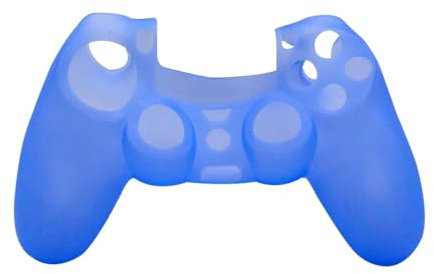 CABLEPELADO Cubierta de Silicona para Mando PS4, Funda Protectora De Silicona Suave para Mando PS4, Protector de Silicona Mando PS4, Compatible con PS4, Silicona, Azul