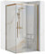Rea SOLAR GOLD Duschkabine 90X90x195 cm Transparentes gehärtetes Sicherheitsglas 6 mm (Gold) Ohne Duschwanne