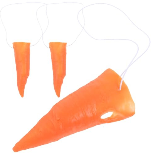3 Stück Karottennasen Für Clown Kostüme Schneemann Masken Und Party Requisiten - Einzigartige Cosplay Zubehör Für Karneval Und Feiertage