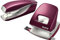 Leitz NeXXt Style Metall Locher + Büroheftgerät 30 Blatt Schreibtisch Bundle (granat rot)