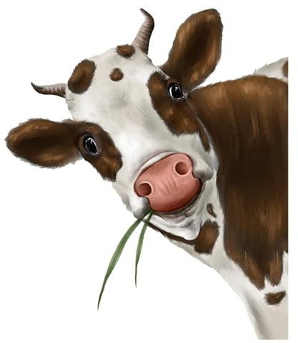 Lustiger Kuh Fensteraufkleber, Niedliche Kuh-Fensteraufkleber Kuh Wandaufkleber Aufkleber Realistische Kuh Druck Aufkleber Interessante Bauernhof Küche