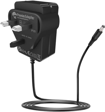 36W DC 12V 3A Power Supply Adaptor - AC 100-240V to DC 12 Volt Power Adapter with UK Plug - Perfect for LED Light Strip, Monitors, TV, DVD TVs, Amplifier, Cameras System