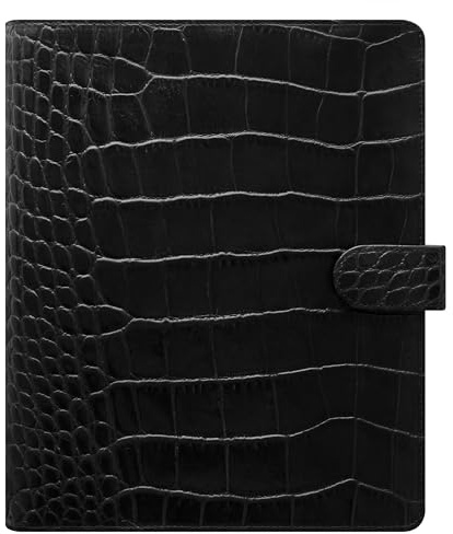 FILOFAX Classic Croc A5 Organiser Ebony 2025
