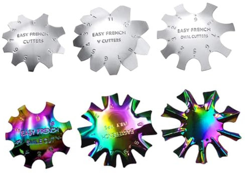 BIUDECO 6stücke Teiliges -maniküre-trimmer Nägel Nagel-schablonen Für Diy-maniküre Nagel-trimmer-cutter Für Professionelle Hause