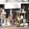 SUMAITech Unter Waschbecken Organizer Metall, 2 Etagen Spülschrank Organizer, Unterschrank Organizer Ausziehbar, Organizer Küchenschrank für Küche, Unterschränke, Bad, Schrank, Weiß （2 stück ）