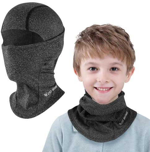 ICOCOPRO Kinder Sturmhaube Winter, Warm Balaclava Winddicht Gesichtsmaske Skimaske Sturmmaske für Jungen Mädchen, Einheitsgröße