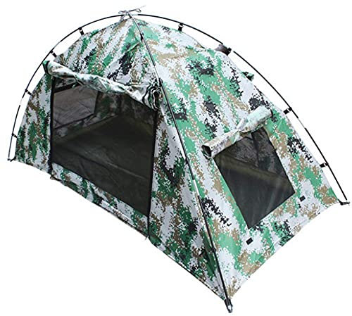 Sanxg wasserdichte Campingzelte, ultraleichtes Camouflage-Rucksackzelt, Pop-Up-Tunnelzelt für 1–2 Personen, Strandmuschel, Anti-Staubschutz, für Reisen, Strand-BBQ Safehappy