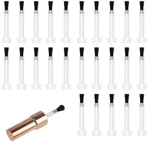 Auiremrti Set de pinceaux à vernis à ongles, poignée de rechange, pinceau en silicone pour ongles en gel, set de pinceaux de nail art fins précis, accessoires de manucure pour soin des ongles