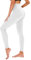 TNNZEET High Waist Leggings Damen Elastische Leggins Weiche Sporthose für Sport Gym,Weiß,2XL