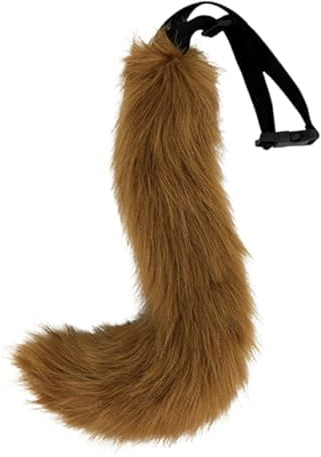 Yeehliny Fuchsschwanz Kunstfell Flauschiger Schwanz | Erwachsene, Kunstpelz, Wolf Fuchs Kostüm, Wolfsschwanz, Halloween Party Kostüm