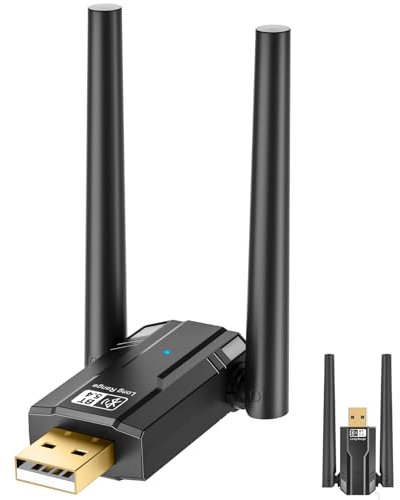Binnan Receptor Bluetooth de 150 m, Adaptador USB Bluetooth 5.4, Adecuado para Teclado, Mouse con Auriculares para PC y Notebook, Compatible con WIN7/8.1/10/11