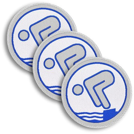 3er Sets zum Aufnähen (Silber)