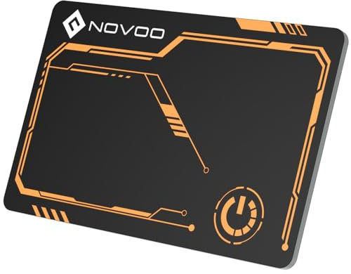 NOVOO Air Tag Karte Wallet Tracker Card kompatibel mit Apple Find My (nur iOS) Bluetooth Tracker für Gepäck,Schlüsselfinder,Finder für Schlüssel,Koffer,Reisepässe Smarttag,6 Jahre Batterielebensdauer