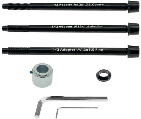 DCOMA 12x142mm Adapter Compatible with Wahoo KICKR SNAP, Supports 12mm Thru-Axle Rear Dropouts (142mm Width), Manufacturing of High-Strength Materials, Contains All Necessary Kits and Tools