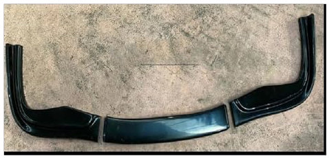 Frontspoiler 3 Stück Für 5 Series E39 Frontschürze Lip Body Kit Spoiler Splitter Diffusor ABS Kunststoff Spoilerlippe