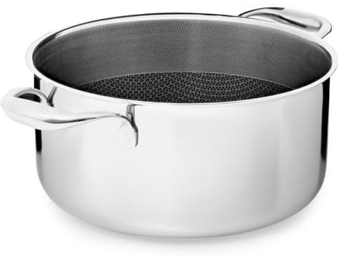 Onyx Cookware Kochtopf 24 cm, 5 l | Beschichteter Topf Induktion | Für Alle Herdarten | Kratzfeste Antihaft-Oberfläche | 3-Schicht Edelstahl/Aluminium