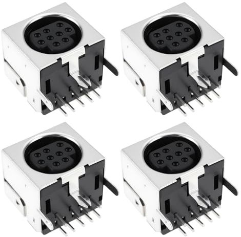 OTOTEC Connettore Mini DIN A 9 Pin 4 Pezzi Compatibile Con Sega Mega Drive 2