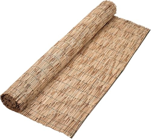 Fiore Design Arella Bamboo Naturale da Esterno – Frangivista in Cannette 4–6 mm, Copertura Recinzione per Giardino, Balcone e Terrazzo, Disponibile in Diverse Dimensioni (2x5 mt)