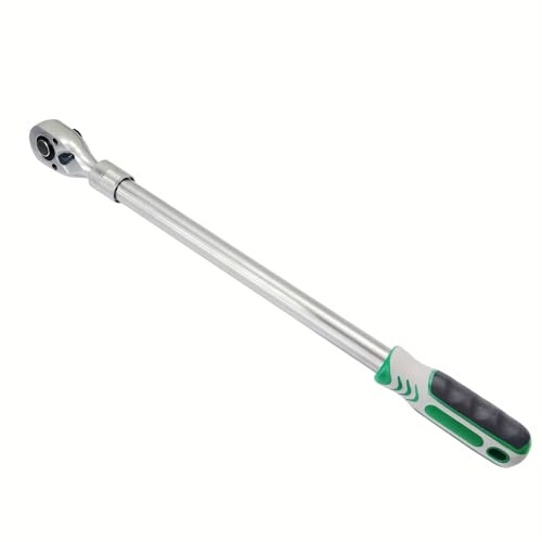 Teleskop Ratsche 1/2 Zoll 72-Zahn, Ratschenschlüssel Ausziehbar 46-63cm | Umschaltknarre mit Schnelllöser & Reversibler Kopf, Schwerlast Knarre für Auto Reifenwechsel Werkstatt