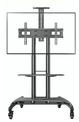 TV Stand TV Stand TV Bracket Rolling TV Cart for 32-75 Inch Screens Holds Up to 100 Lbs, Height Adjustable Mobile TV Stand with Lockable Wheels TV Mount Stand for Living